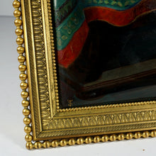 Load image into Gallery viewer, Antique French Limoges Enamel on Copper Plaque Smoking Cavalier Miniature Portrait Painting

