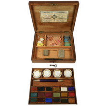 Load image into Gallery viewer, Antique French Watercolor Aquarelle Painting Artist&#39;s Box Bourgeois Aîné Paris
