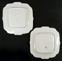 Load image into Gallery viewer, Jacob Petit Antique French PAIR Hand Painted Paris Porcelain Square Serving Plates
