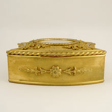 Load image into Gallery viewer, Antique French Miniature Portrait Gilt Bronze Jewelry Box
