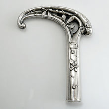 Load image into Gallery viewer, Art Nouveau French. 800 Silver Parasol Umbrella Dress Cane Handle Set
