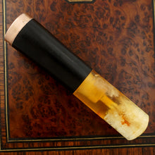 Load image into Gallery viewer, Art Deco French Silver Cigar Holder, Amber &amp; Bakelite
