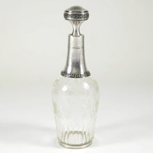 Load image into Gallery viewer, Antique French Sterling Silver Cut Glass Liquor Decanter
