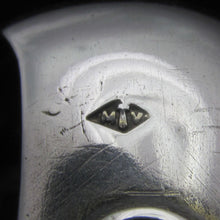 Load image into Gallery viewer, Art Nouveau French Sterling Silver Tea Spoons Set, Sugar Tongs, Strainer, Thistle, Poppies
