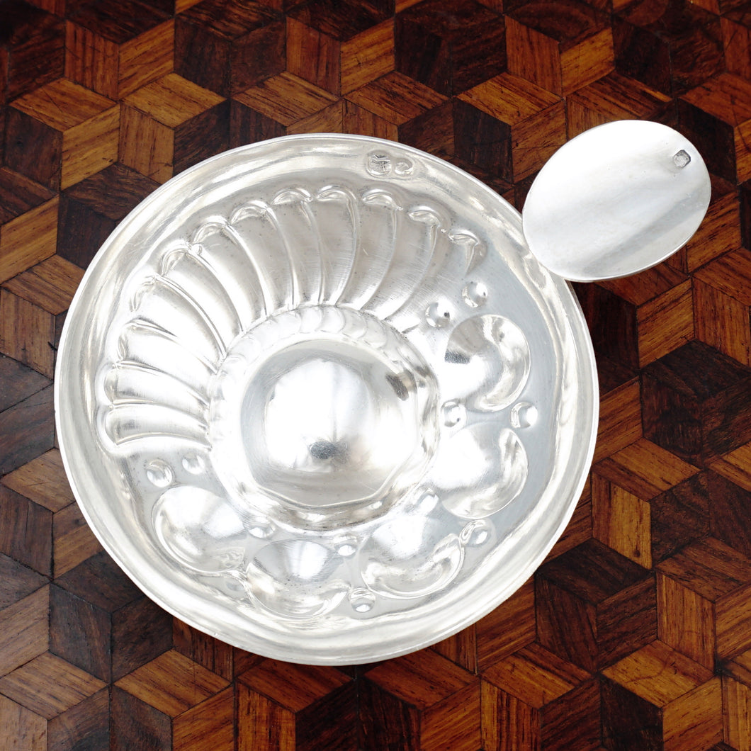 Antique French Sterling Silver Tastevin Wine Taster Sommelier Cup, Marc Parrod