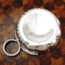 Load image into Gallery viewer, French Sterling Silver Tastevin Wine Taster Sommelier Cup, Snake Handle
