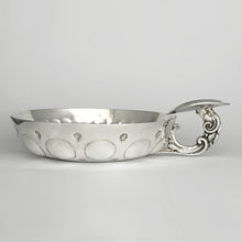 Load image into Gallery viewer, French Silver Tastevin Wine Taster Sommelier Cup, Ram Head Handle
