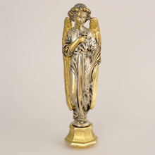 Load image into Gallery viewer, Antique Gilt Bronze Wax Seal Desk Stamp Angel with Cross
