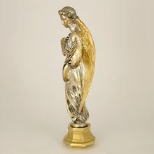 Load image into Gallery viewer, Antique Gilt Bronze Wax Seal Desk Stamp Angel with Cross
