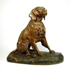 Clovis Edmond MASSON Antique French Bronze Sculpture of a Dog