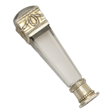 Load image into Gallery viewer, Antique French Wax Seal Desk Stamp Empire Cut Glass Handle
