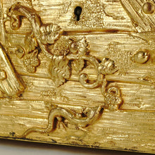 Load image into Gallery viewer, Antique French Gilt Bronze Box, Casket, Naturalist Animalier Study Lizards &amp; Mice, Signed Marquise de Sévigné
