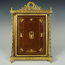 Load image into Gallery viewer, Antique French Napoleon III Empire Style Gilt Bronze Ormolu Folding Triptych Dressing Table Vanity Mirror
