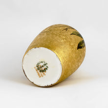 Load image into Gallery viewer, French Limoges Porcelain Vase Gold Gilded Hand Painted Cherries
