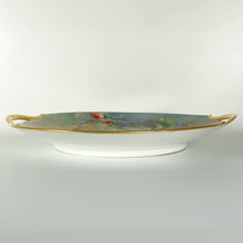 Load image into Gallery viewer, Antique French Limoges Porcelain Plate Charger, Hand Painted Strawberries, Dessert or Cake
