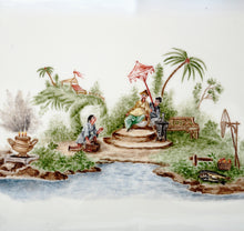 Load image into Gallery viewer, Antique French Paris Porcelain Hand Painted Pots de Creme and Tray Set
