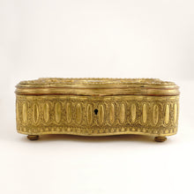 Load image into Gallery viewer, Antique French Miniature Portrait Gilt Bronze Jewelry Box, Princesse Lamballe
