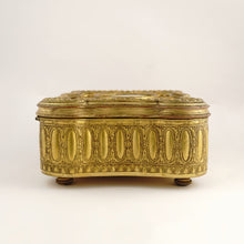 Load image into Gallery viewer, Antique French Miniature Portrait Gilt Bronze Jewelry Box, Princesse Lamballe
