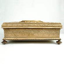 Load image into Gallery viewer, Large Antique French Miniature Portrait Gilt Bronze Jewelry Box, Princesse Lamballe

