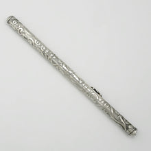 Load image into Gallery viewer, Victorian French Silver Propelling Mechanical Sliding Pencil, Floral Engraving
