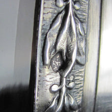 Load image into Gallery viewer, Antique French Sterling Silver Cut Glass Liquor Decanter
