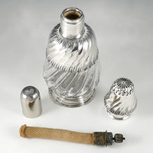 Load image into Gallery viewer, Antique French Sterling Silver &amp; Crystal Lampe Berger Perfume Oil Fragrance Lamp
