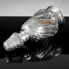 Load image into Gallery viewer, Antique French Sterling Silver &amp; Crystal Lampe Berger Perfume Oil Fragrance Lamp
