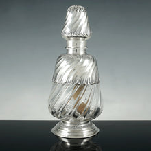Load image into Gallery viewer, Antique French Sterling Silver &amp; Crystal Lampe Berger Perfume Oil Fragrance Lamp
