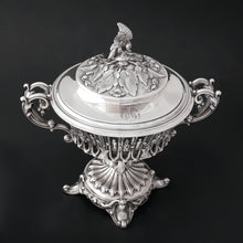 Load image into Gallery viewer, Antique French Sterling Silver Confiturier, Drageoir Centerpiece Bowl
