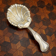 Load image into Gallery viewer, Antique French .800 Silver Tea Caddy Spoon, Scoop, Scalloped Bowl
