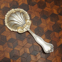 Load image into Gallery viewer, Antique French .800 Silver Tea Caddy Spoon, Scoop, Scalloped Bowl

