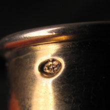 Load image into Gallery viewer, Antique French Sterling Silver Green Glass Liquor Flask
