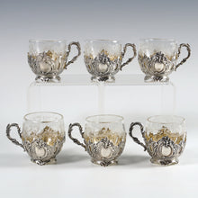 Load image into Gallery viewer, French Sterling Silver Liquor Service, Decanter &amp; Cordial Mugs
