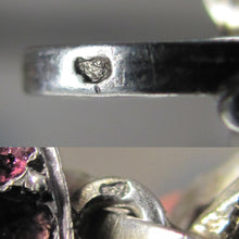 Load image into Gallery viewer, Victorian Enamel Miniature Portrait French Silver Locket Pendant Garnets, Pearl
