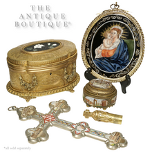 Load image into Gallery viewer, Antique Italian Grand Tour Micro Mosaic Inlaid Trinket Box
