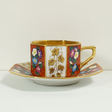 Load image into Gallery viewer, Antique Royal Vienna Style Porcelain Hand Painted Cup Saucer Demitasse
