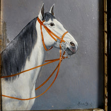 Load image into Gallery viewer, Vintage Horse Portrait Oil Painting Equestrian Study
