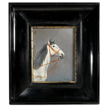 Load image into Gallery viewer, Vintage Horse Portrait Oil Painting Equestrian Study

