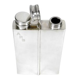 Art Deco Sterling Silver Double Flask, International Silver 743g