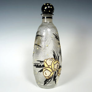 French Art Deco Andre Delatte Nancy Perfume Bottle Acid Etched