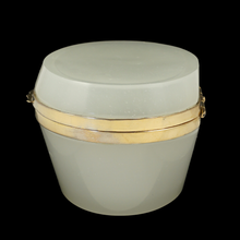 Load image into Gallery viewer, Vintage Opaline Glass Hinged Jewelry Box, Cendese Murano Italian
