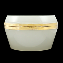 Load image into Gallery viewer, Vintage Opaline Glass Hinged Jewelry Box, Cendese Murano Italian
