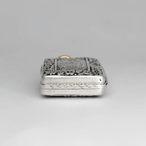 Antique Georgian Sterling Silver Vinaigrette Pendant, John Bettridge, Birmingham 1818
