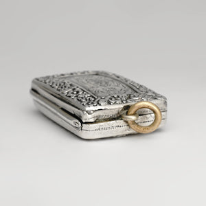 Antique Georgian Sterling Silver Vinaigrette Pendant, John Bettridge, Birmingham 1818