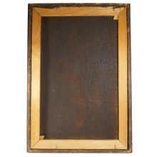 Load image into Gallery viewer, Antique 19c Portrait of Virgin Mary, Crowned Mother of Mercy, Religious Oil Painting
