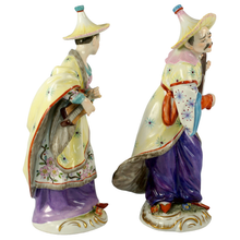 Load image into Gallery viewer, Pair of Volkstedt Germany Porcelain Malabar Musicians Figurines
