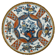 Load image into Gallery viewer, Pair Chinese Porcelain Imari Plates Kangxi period French Bronze Mounts

