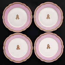 Load image into Gallery viewer, Antique French Old Paris Porcelain Pompadour Pink 15pc Dessert Service Hand Painted Gilt Plates Set
