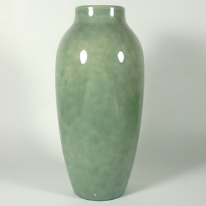 Large Paul Milet Art Deco French Sevres Ceramic Baluster Vase Celadon Green Glaze
