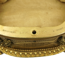 Load image into Gallery viewer, Antique Pietra Dura Stone Inlay Gilt Bronze Jewelry Casket Box
